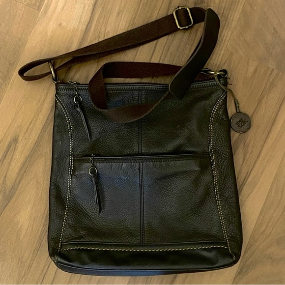 The Sak Dark Brown Leather Shoulder Bag - Picture 8 of 15
